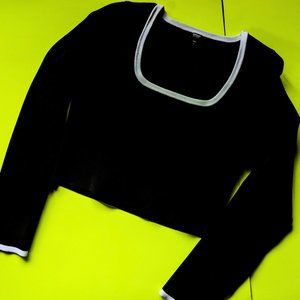 Express Contour Knit Cropped Sweater